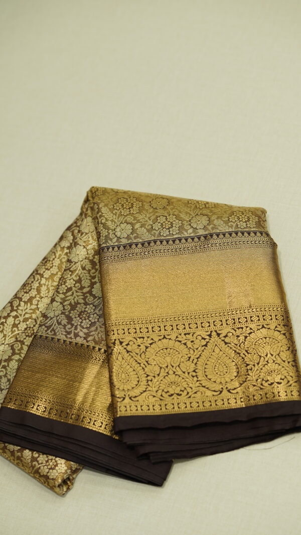 coffee shade saree